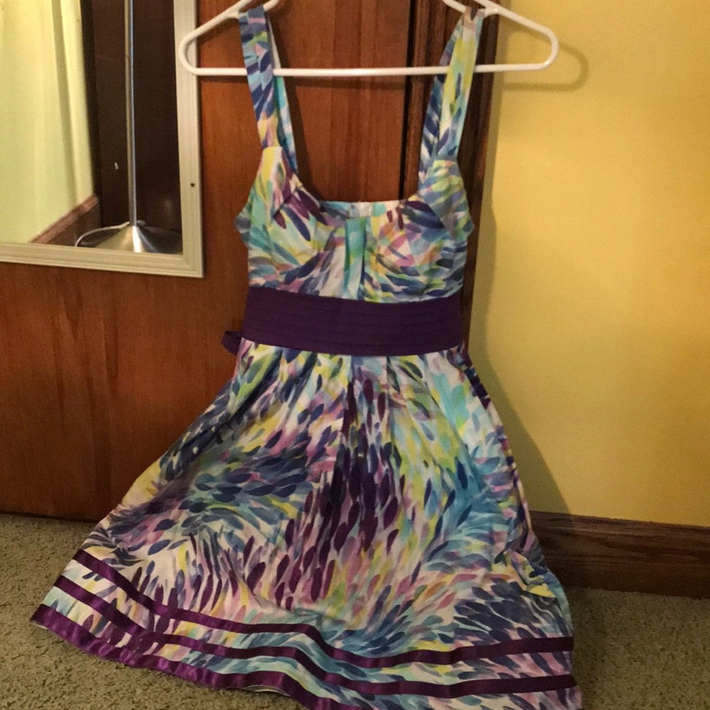 Bright printed dress